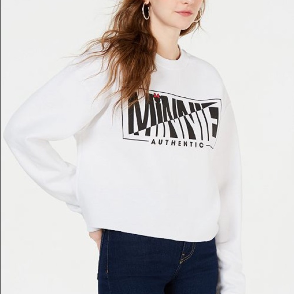 NWT Authentic Minnie Mouse Cropped Pullover